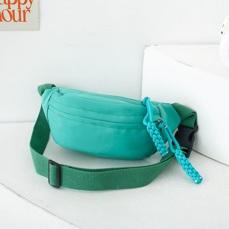 Geantă crossbody pentru copii — model solid, material nylon, design unisex, respirabilă, pentru uz zilnic