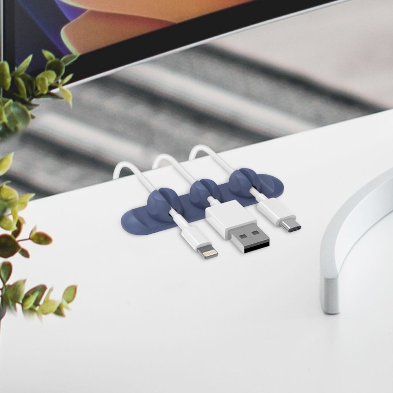 Silikonski magnetski organizator kablova – stolni organizator kablova, jednostavan mini namotivač