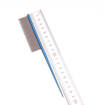 Грижа за домашни любимци: неръждаема стомана гребен с остър връх за разделяне, за кучета – професионален инструмент за грижа