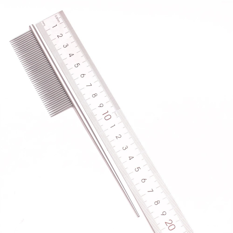 Грижа за домашни любимци: неръждаема стомана гребен с остър връх за разделяне, за кучета – професионален инструмент за грижа