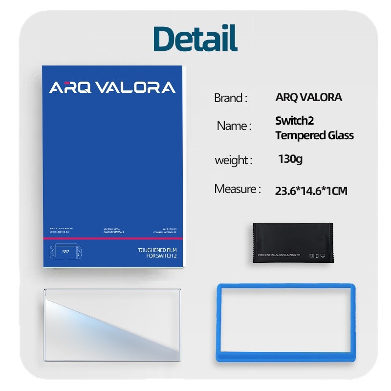 Arqvalora Switch 2 tvrdené sklo ochranný film na displej – HD ochrana Switch 2