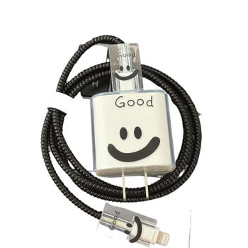 Защитен калъф за Apple заряден кабел за iPhone 16 и iPad с 20W бързо зареждане, навиване за предотвратяване на счупване