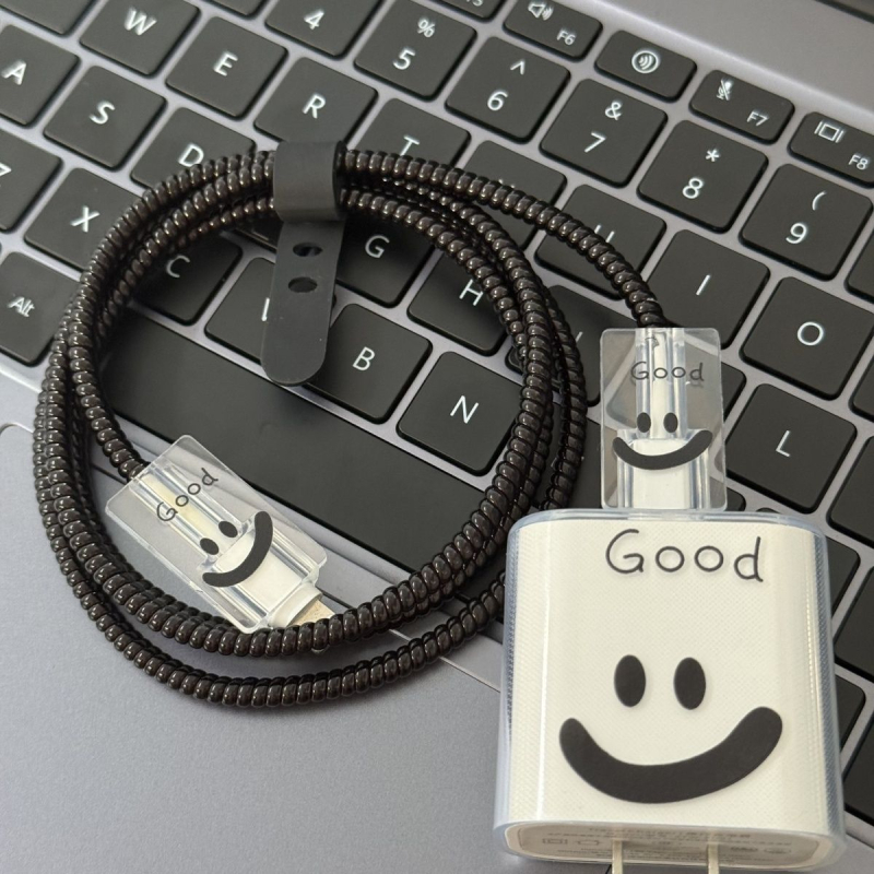 Защитен калъф за Apple заряден кабел за iPhone 16 и iPad с 20W бързо зареждане, навиване за предотвратяване на счупване