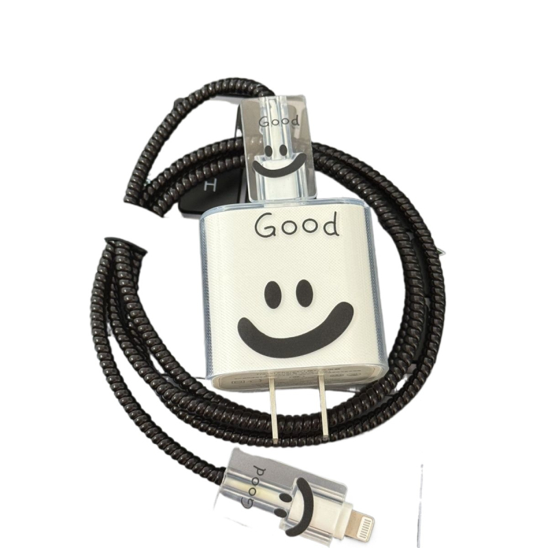 Защитен калъф за Apple заряден кабел за iPhone 16 и iPad с 20W бързо зареждане, навиване за предотвратяване на счупване