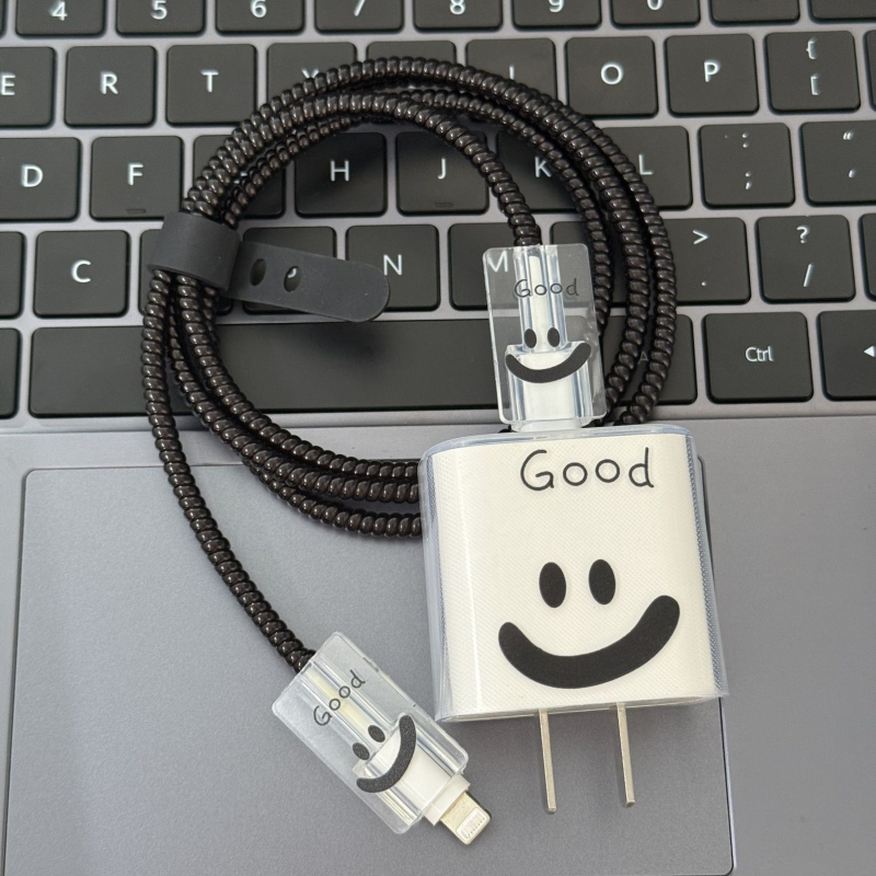 Защитен калъф за Apple заряден кабел за iPhone 16 и iPad с 20W бързо зареждане, навиване за предотвратяване на счупване