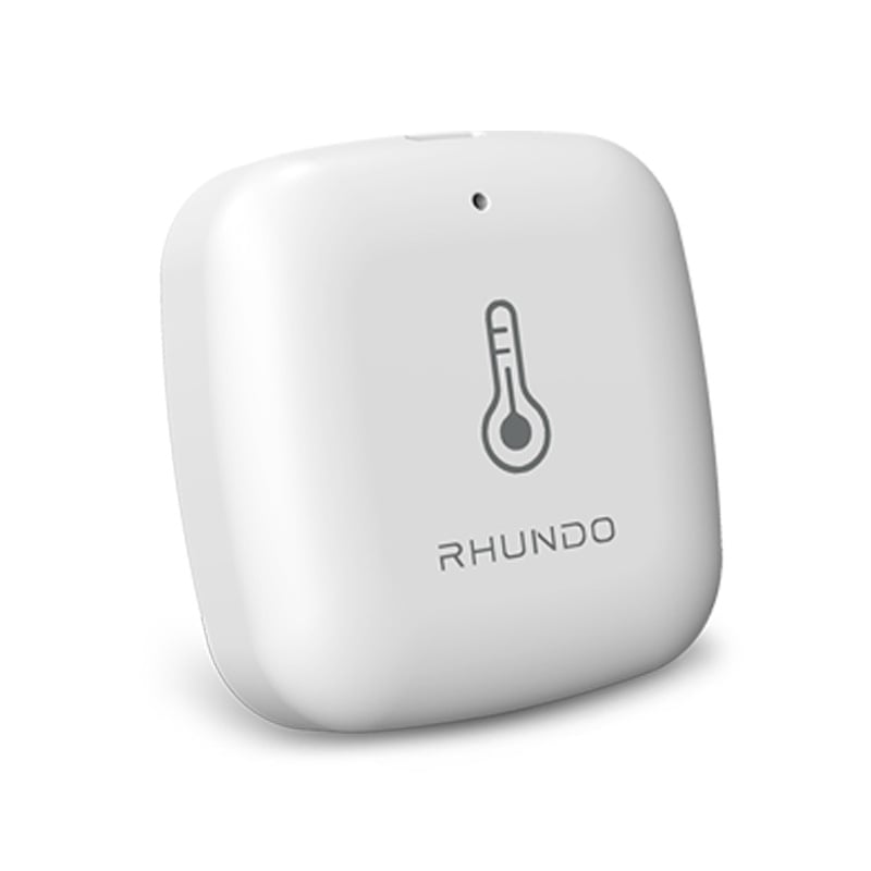 RHUNDO Αυτοκίνητο ηλεκτρονικό ρολόι με φωτεινό LCD θερμόμετρο και μετρητή υγρασίας