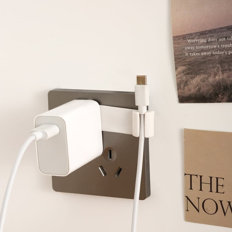 Органайзер за кабели за зарядни устройства и стенен контакт — прост дизайн, модел 227-E-0247, материал ТПЕ