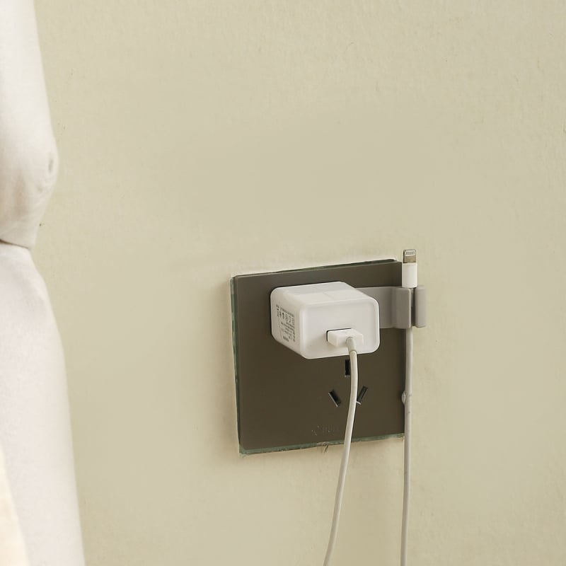 Органайзер за кабели за зарядни устройства и стенен контакт — прост дизайн, модел 227-E-0247, материал ТПЕ