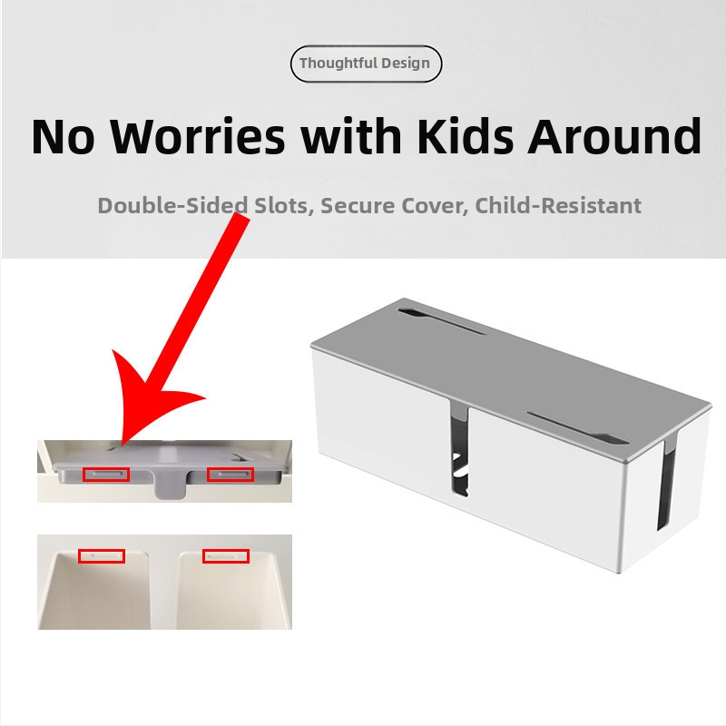 Kutija za upravljanje kabelima za stol – Plastika, Stil Drugo, Spremište u dnevnom boravku, Oprema otporna na prašinu