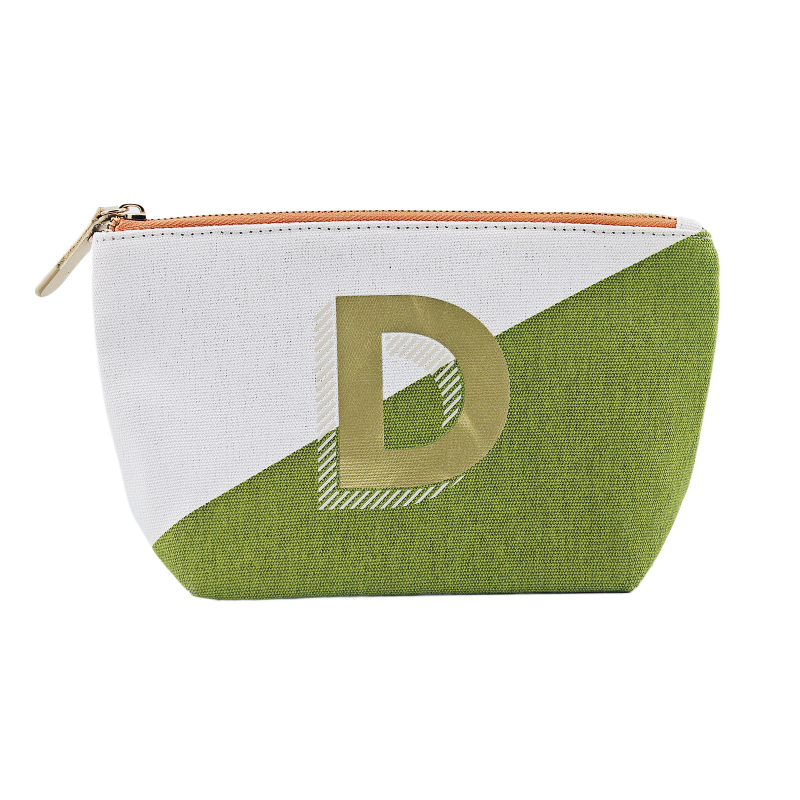 Isšivana kozmetička torbica velikog kapaciteta, prenosna, platnena, geometrijski uzorak, najlonska podstava, zatvarač