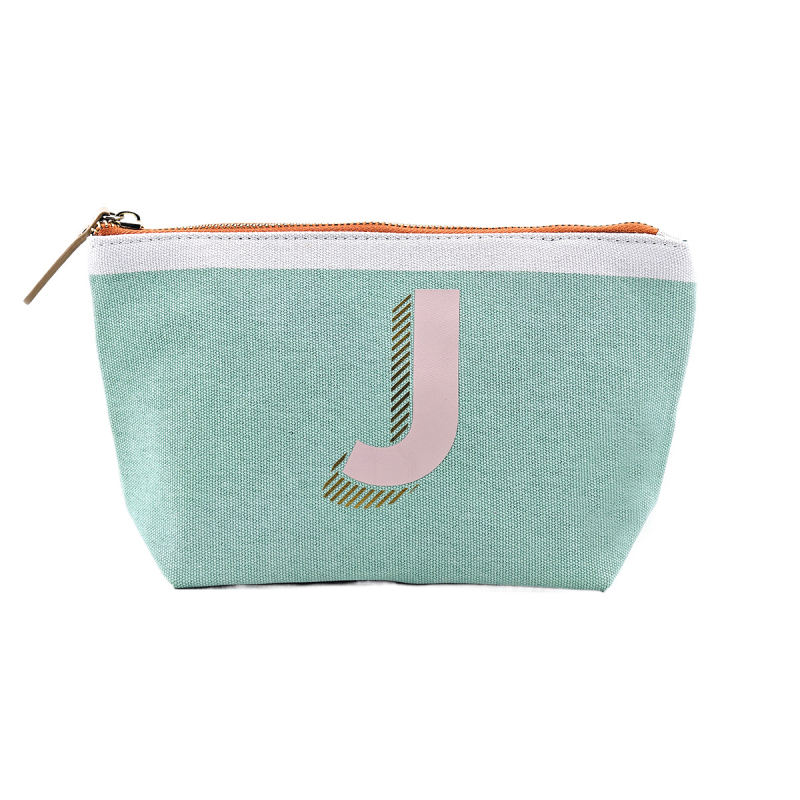 Isšivana kozmetička torbica velikog kapaciteta, prenosna, platnena, geometrijski uzorak, najlonska podstava, zatvarač