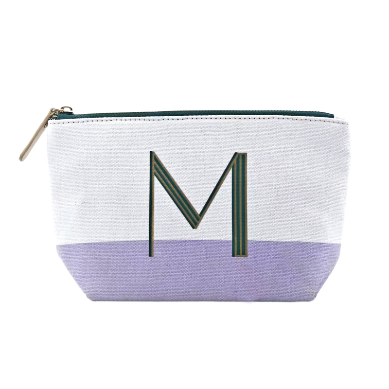 Isšivana kozmetička torbica velikog kapaciteta, prenosna, platnena, geometrijski uzorak, najlonska podstava, zatvarač