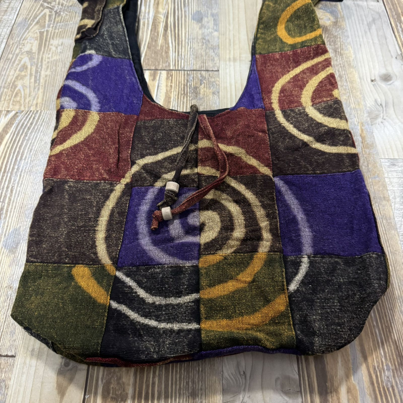 Geantă bucket brodată unisex cu curea crossbody (material PU, căptușeală din bumbac, stil bucket, primăvara 2025)