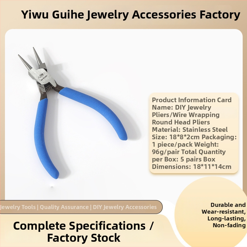 Guihe Pince cu nas ascuțit pentru înfășurat sârmă, clește diagonal, închizător auxiliar, instrument multifuncțional pentru mărgele