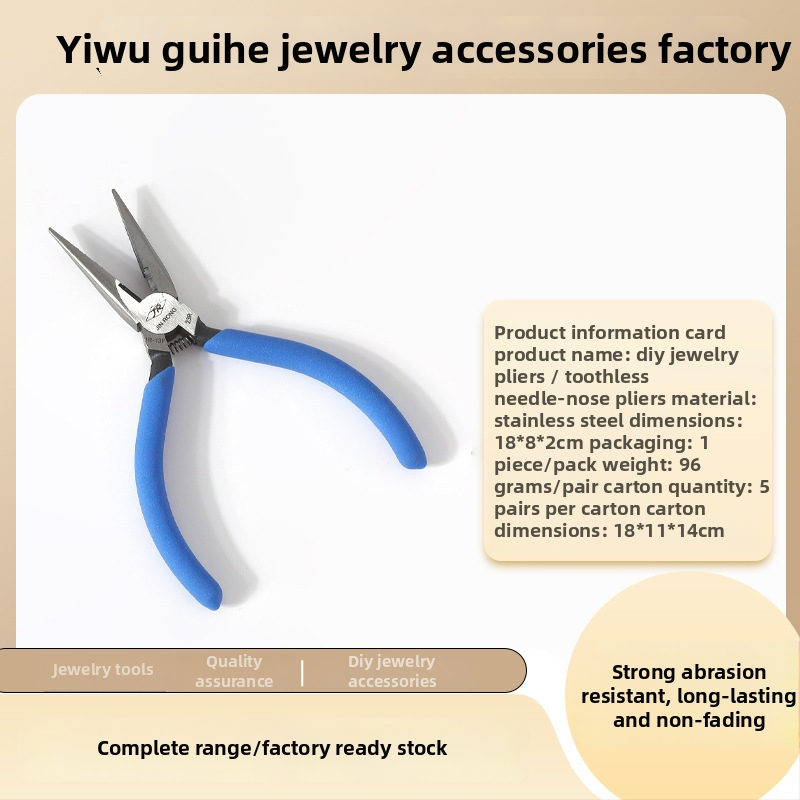 Guihe Pince cu nas ascuțit pentru înfășurat sârmă, clește diagonal, închizător auxiliar, instrument multifuncțional pentru mărgele
