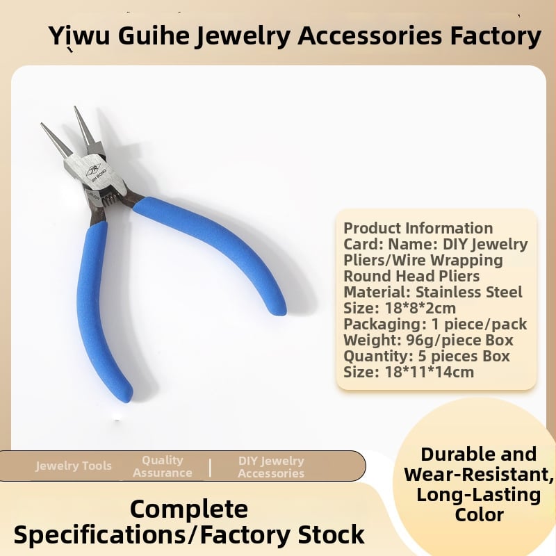 Guihe Pince cu nas ascuțit pentru înfășurat sârmă, clește diagonal, închizător auxiliar, instrument multifuncțional pentru mărgele