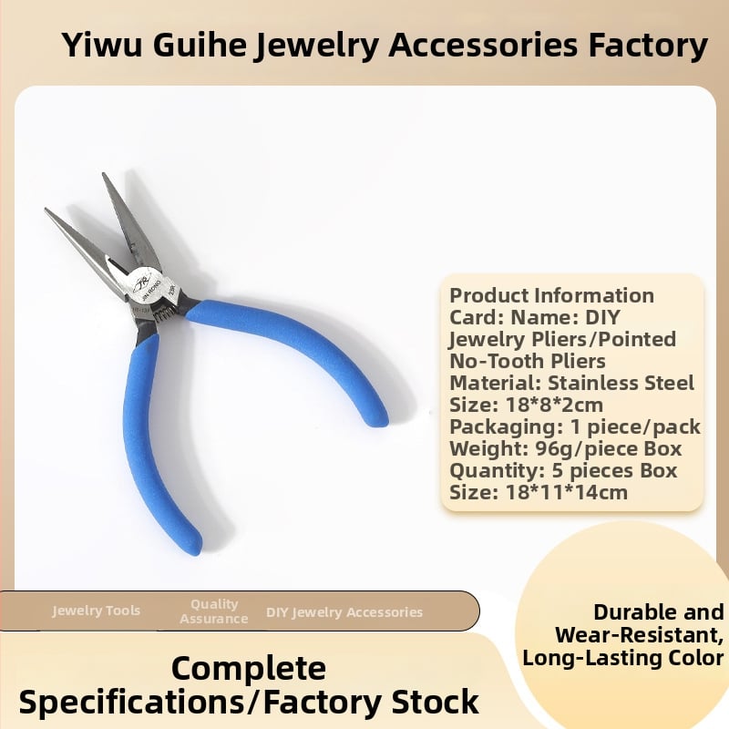 Guihe Pince cu nas ascuțit pentru înfășurat sârmă, clește diagonal, închizător auxiliar, instrument multifuncțional pentru mărgele