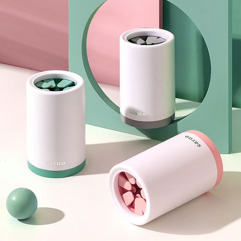 Cupa portabilă pentru spălarea lăbuțelor animalelor de companie — pentru pisici și câini, cu silicon cu atingere moale și design anti-accident, din PP și silicon