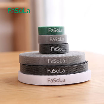 FaSoLa Velcro traka za upravljanje kabelima – za podatkovne kabele, najlon, spajanje i uvijanje, pogodna za stolni prostor, putovanja i spavaću sobu