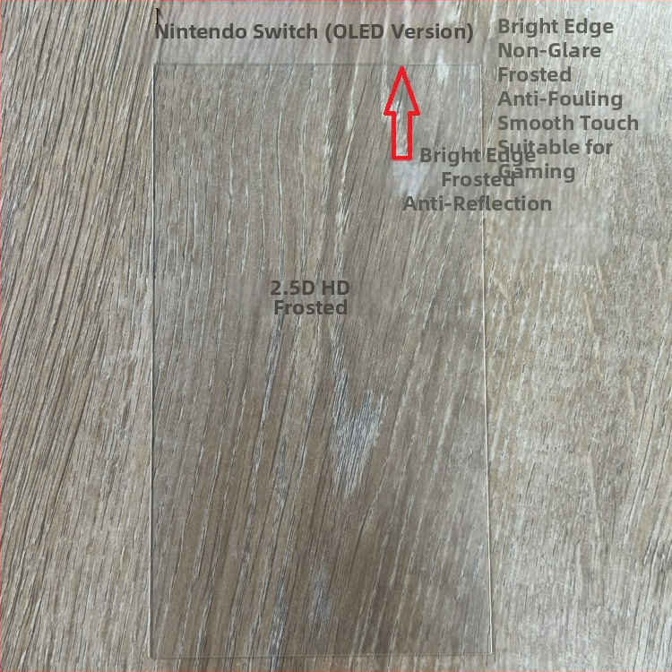 Ochranné sklo Nintendo Switch OLED, 0,33 mm Asahi sklo, predná membrána, 2.5D oblúk, HD, anti‑modré svetlo, anti‑otlačky prstov