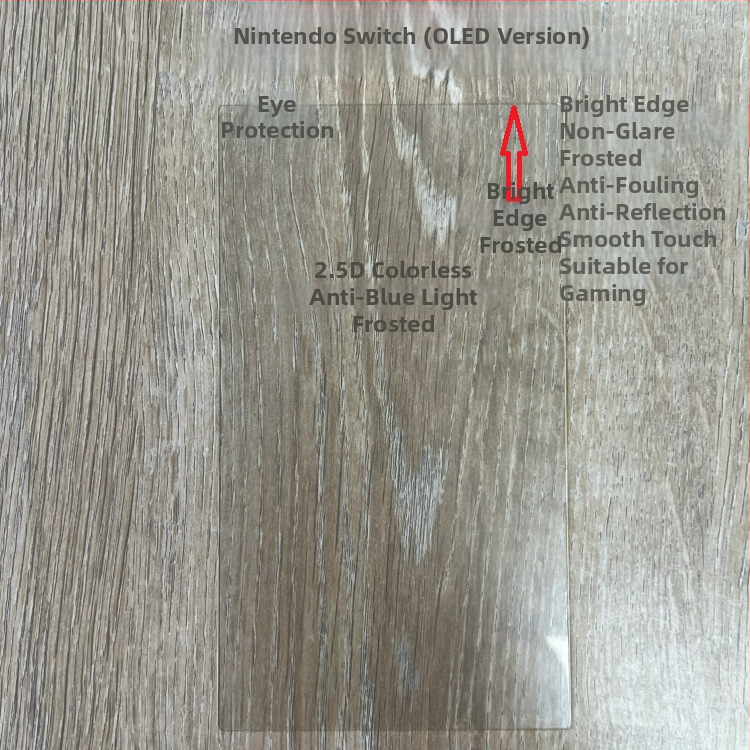 Ochranné sklo Nintendo Switch OLED, 0,33 mm Asahi sklo, predná membrána, 2.5D oblúk, HD, anti‑modré svetlo, anti‑otlačky prstov