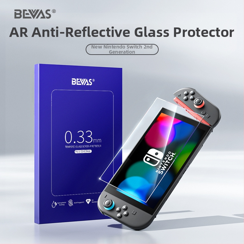 Zaštitno staklo za Switch2 — AR anti-refleksija, HD prozirnost, debljina 0,33 mm