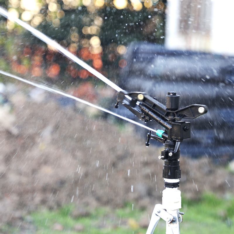 Ακροφύσιο άρδευσης/πιστόλι ψεκασμού — μηχανικό πλαστικό, 360° ρυθμιζόμενη περιστροφή