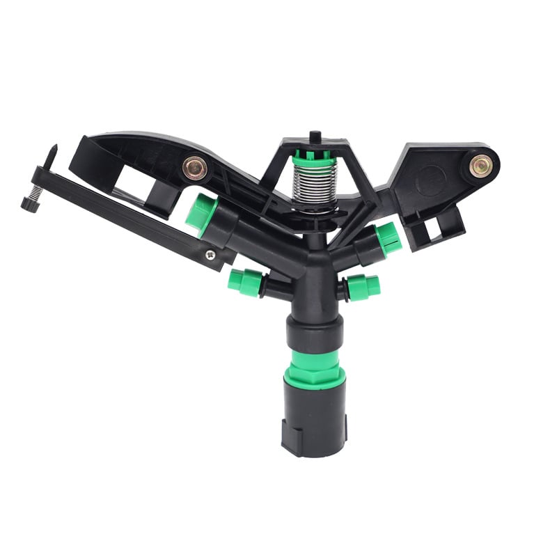 Ακροφύσιο άρδευσης/πιστόλι ψεκασμού — μηχανικό πλαστικό, 360° ρυθμιζόμενη περιστροφή