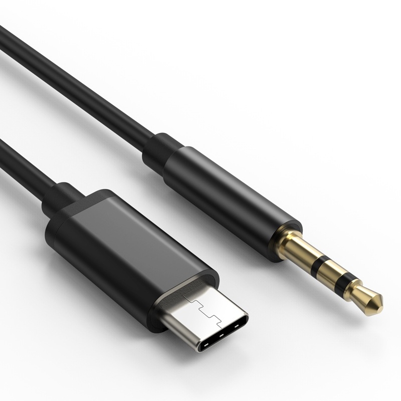 Type-C na 3,5 mm audio kabel za slušalice, auto audio sustav i mobilne uređaje | Pozlaćeni konektori, pleteni bakreni jezgro