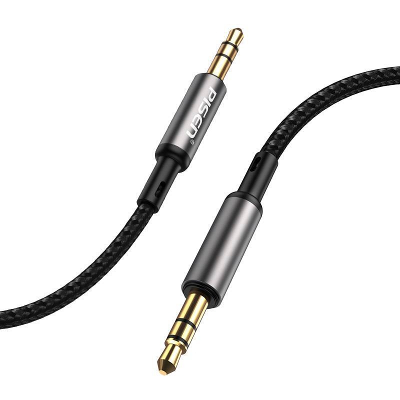 Pisen AUX automobilski audio kabel, 3,5 mm, zlatno presvučen, bakar bez kisika, jezgro od bakra, CCC certifikat