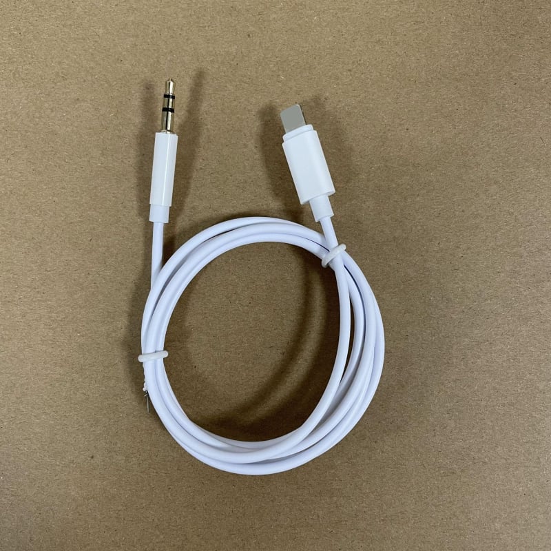 Аудио автомобилен кабел за Apple устройства: Lightning към 3,5 мм и Type-C, позлатен меден проводник, марка JH, модел JHCZYPX