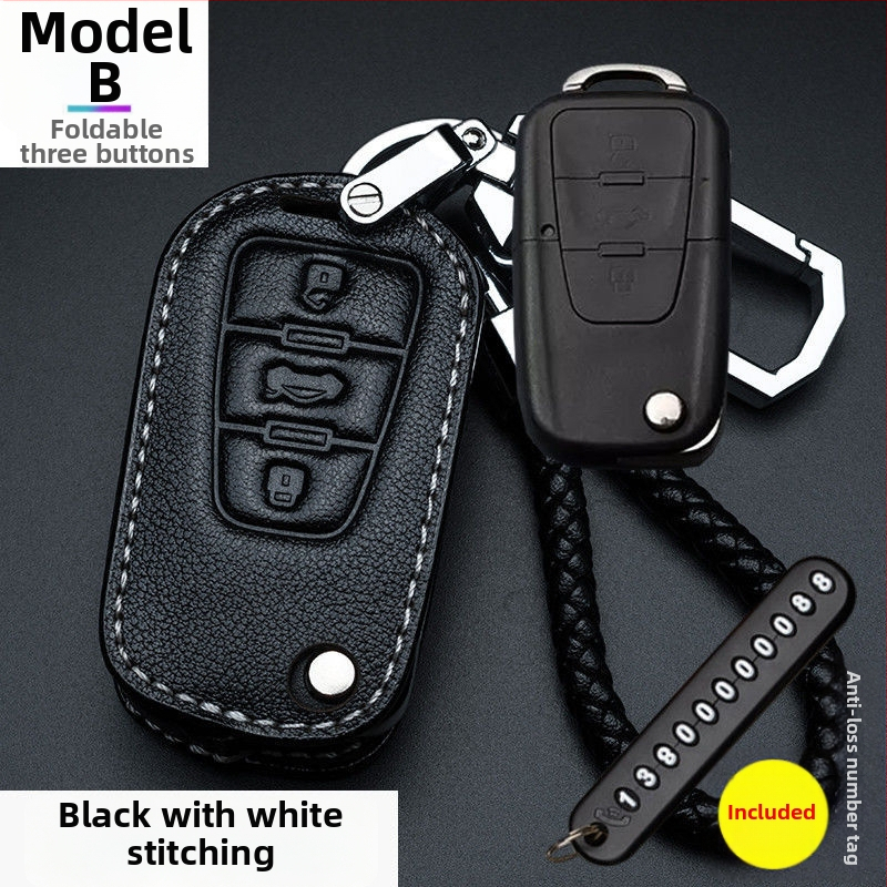 Pouzdro na kľúče Roewe pre modely i5, 350, RX3, 360, RX8, i6 Plus, RX5 Max — pštrosia koža, vysoká kvalita, unisex