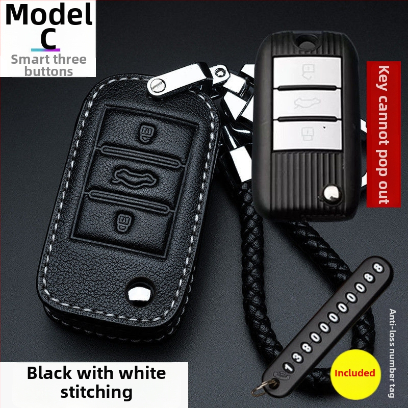 Pouzdro na kľúče Roewe pre modely i5, 350, RX3, 360, RX8, i6 Plus, RX5 Max — pštrosia koža, vysoká kvalita, unisex