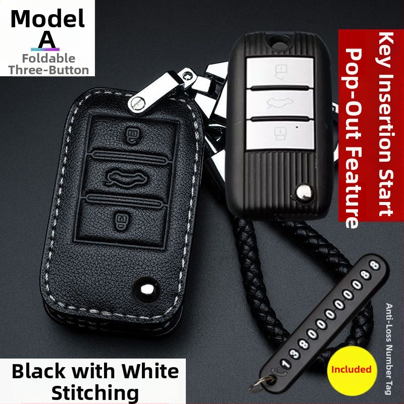 Pouzdro na kľúče Roewe pre modely i5, 350, RX3, 360, RX8, i6 Plus, RX5 Max — pštrosia koža, vysoká kvalita, unisex