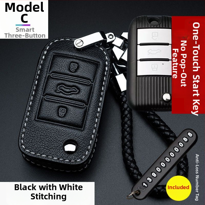 Pouzdro na kľúče Roewe pre modely i5, 350, RX3, 360, RX8, i6 Plus, RX5 Max — pštrosia koža, vysoká kvalita, unisex
