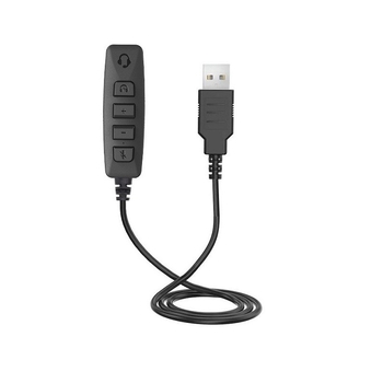 USB удължителен кабел за слушалки с инлайн контрол за звука и микрофон, позлатени медни проводници, ROHS-съвместим