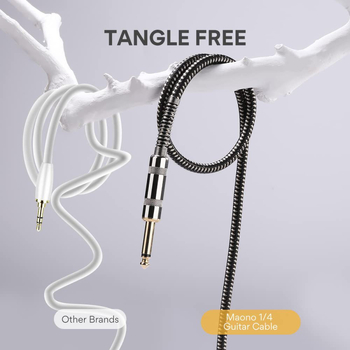 Гитарен аудио кабел YO-0101, позлатени проводници, мед без кислород, CE сертифициран