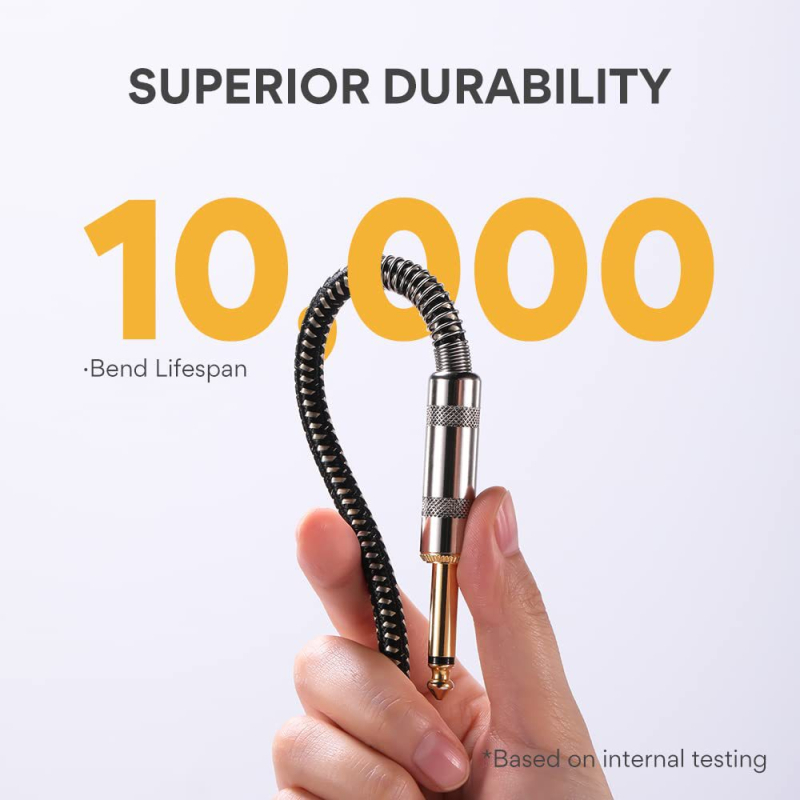 Гитарен аудио кабел YO-0101, позлатени проводници, мед без кислород, CE сертифициран