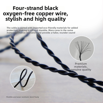 Nd 10-3 Audio kabel s pozlaćenim slojem i neoksidiranim bakrom, Type-C priključak, kabel s upravljačem, Rohs