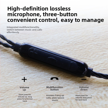 Nd 10-3 Audio kabel s pozlaćenim slojem i neoksidiranim bakrom, Type-C priključak, kabel s upravljačem, Rohs