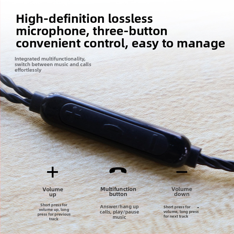 Nd 10-3 Audio kabel s pozlaćenim slojem i neoksidiranim bakrom, Type-C priključak, kabel s upravljačem, Rohs