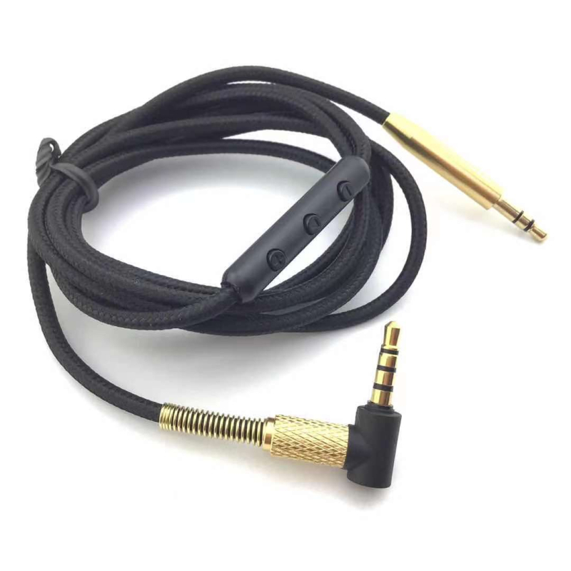 Кабел за слушалки Bose QC35, 2.5 мм към 3.5 мм, златно покритие на щепсела, сърцевина от алуминиева сплав