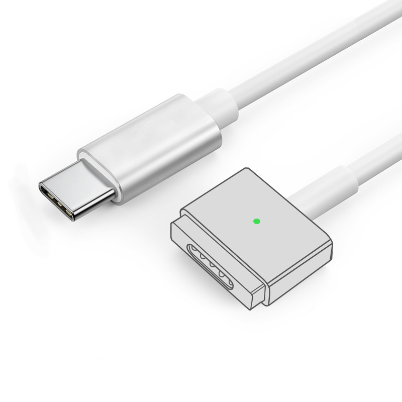 Type-C→MagSafe 1/2 töltőkábel MacBook Air/Pro-hoz, modell PD-MG1, 1,8 m hosszú, 2021-ben piacra került.