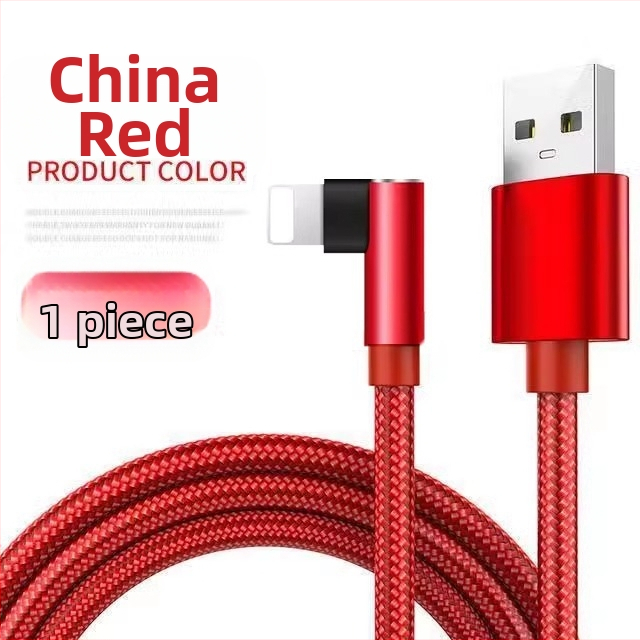 Nylon szövésű Apple töltőkábel iPhone és iPad-hez, 1 m, OEM gyártás, Green Master's Energy