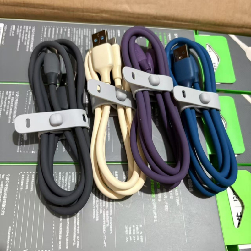 Bull USB-C καλώδιο δεδομένων από σιλικόνη, γρήγορη φόρτιση 120W, με έναν ακροδέκτη