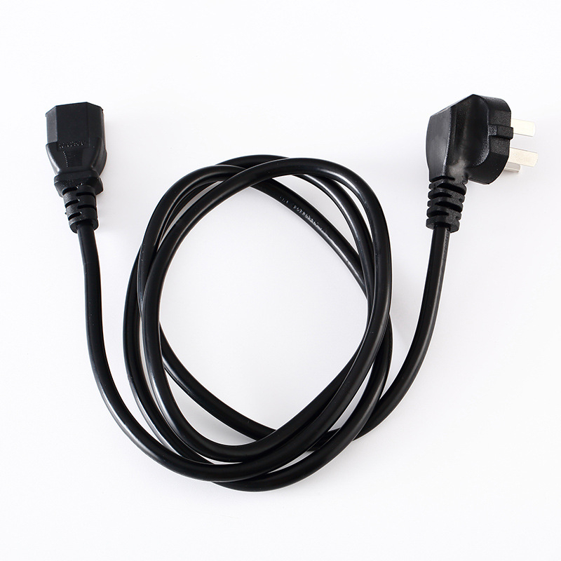 Захранващ кабел с три проводника за компютърна кутия, монитор и принтер; щепсел с три контакта; OEM