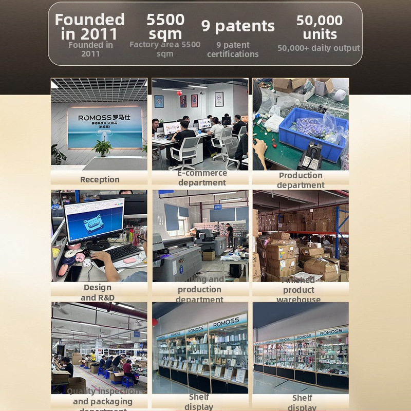 Pārnēsāmā baterija 20000mAh ar iebūvētu kabeli, QC2.0 ātrā uzlāde, 22.5W izvade