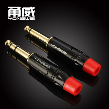 Yongwei lodēts audio savienotājs pāris: 2-dzīvulēta mono mikrofona līnijas ligzda un 3-dzēs stereo savienotājs, ROHS sertifikāts, darba temperatūras diapazons -30°C līdz 80°C.