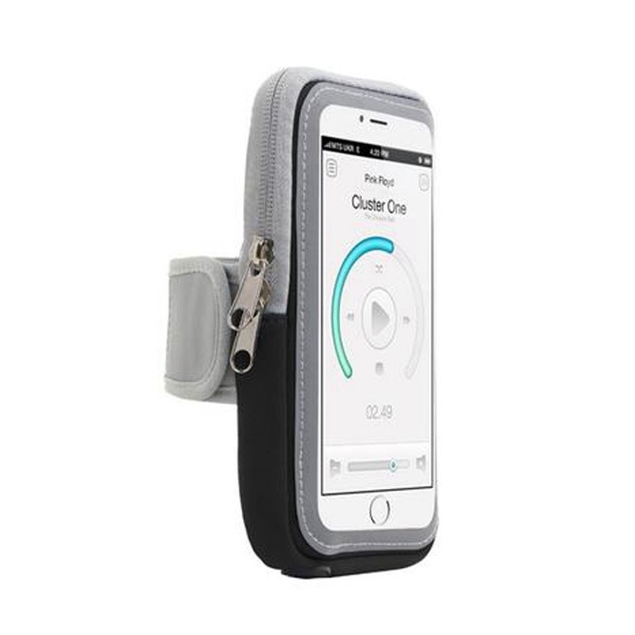 Geantă de braț pentru telefon, cu ecran tactil, impermeabilă, separare uscat-ud, din material diving cloth, pentru adulți