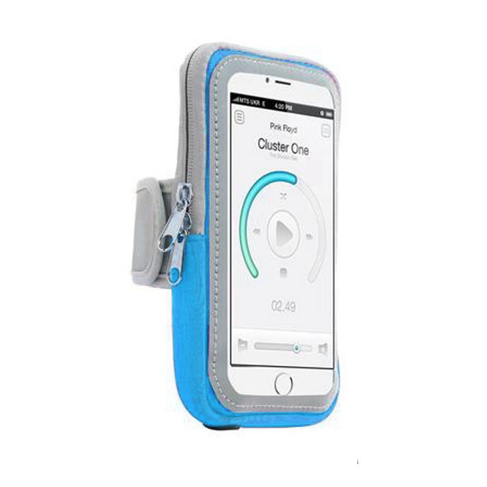 Geantă de braț pentru telefon, cu ecran tactil, impermeabilă, separare uscat-ud, din material diving cloth, pentru adulți